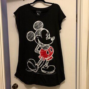 Disney Black and Red Mickey Mouse Swim Coverup